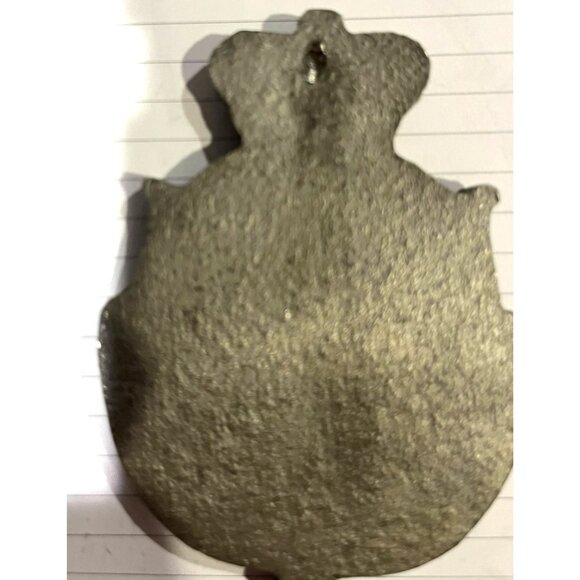 Antique Pewter German Nördlingen Badge With Crown & Eagle Emblem - Picture 2 of 7